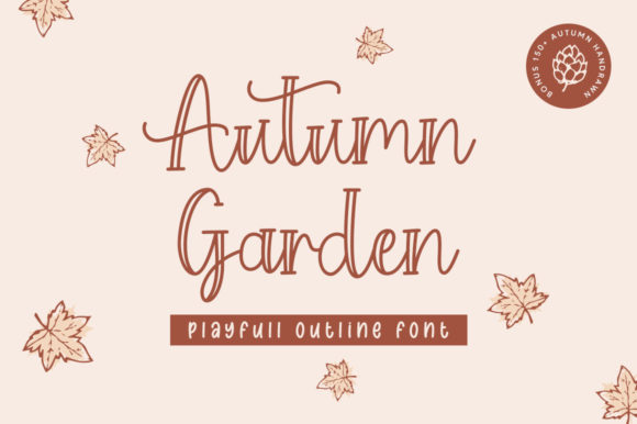 Autumn Garden: A Playful Display Font That Feels Like a Breath of Fresh Air