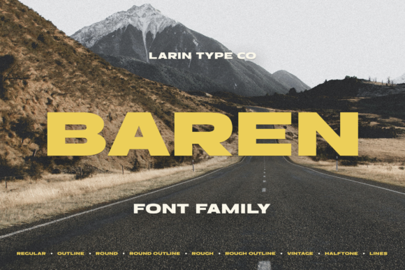 Baren: A Bold Display Font for Scroll-Stopping Marketing