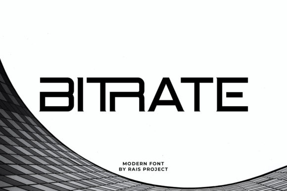 Bitrate: A Robotic Display Font That Commands Attention
