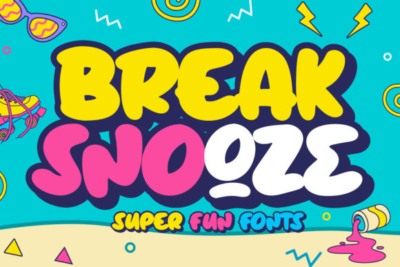 Break Snooze: A Playful Display Font for Scroll-Stopping Campaigns