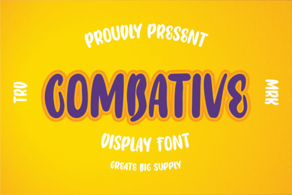 Combative Font: A Playful Display Typeface for Small Business Branding