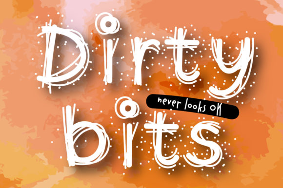 Dirty Bits: A Playful Display Font for Editorial Charm