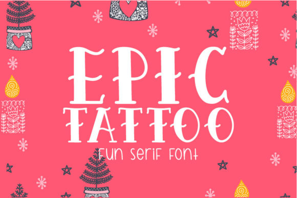 Epic Tattoo Display Font for Handmade Creators
