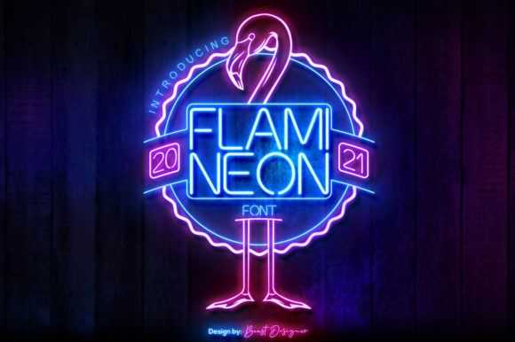 Flami Neon: A Retro Display Font That Sells