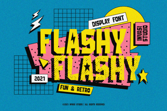 Flashy: A Retro Display Font That Strengthens Your Brand