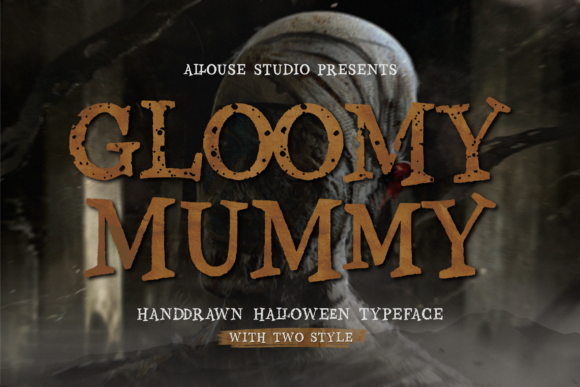 Gloomy Mummy: A Bold, Grounded Display Typeface for Editorial Warmth