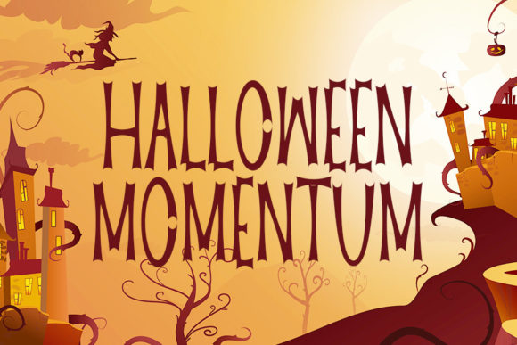 Halloween Momentum: A Bold Display Font for Campaign Impact