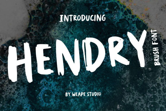 Hendry: A Brushed Display Font That Brings Warmth to Brand Identity