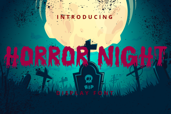 Horror Night: A Spooky Display Font for Digital Branding