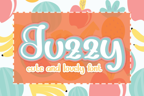 Juzzy: A Playful Display Font for Digital Branding