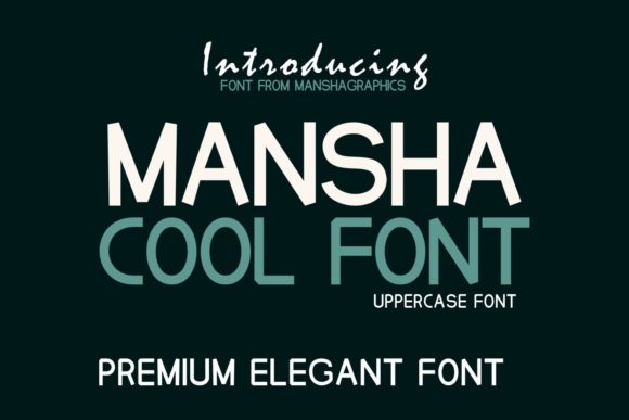 Mansha: A Clean Display Font for Modern Web Design