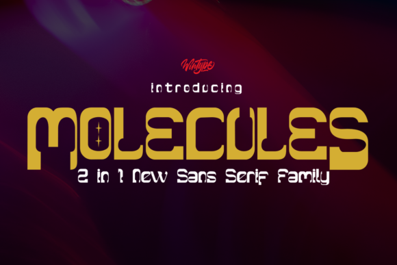 Molecules: A Futuristic Display Font That Commands Attention