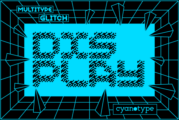 MultiType Glitch Display: A Pixel-Driven Display Font for Digital Identity