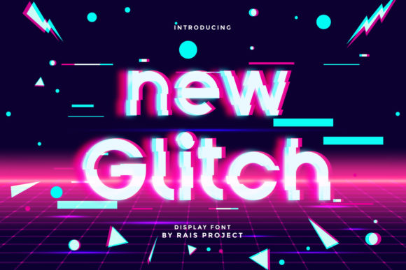 New Glitch: A Futuristic Display Font for Bold Digital Branding