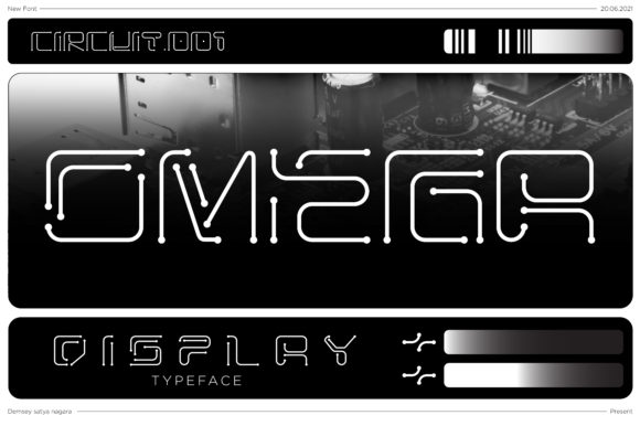 Omega: A Futuristic Display Font for Handmade Creators