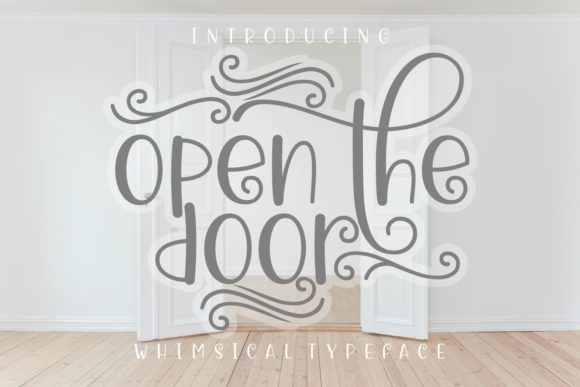 Open the Door: A Display Font That Opens Eyes