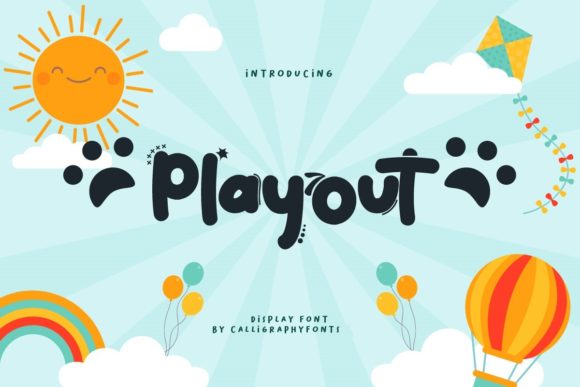 Playout: A Playful Display Font for Digital Branding