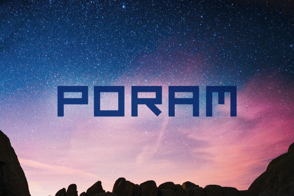 Poram: A Bold Display Font That Elevates Real Business Branding