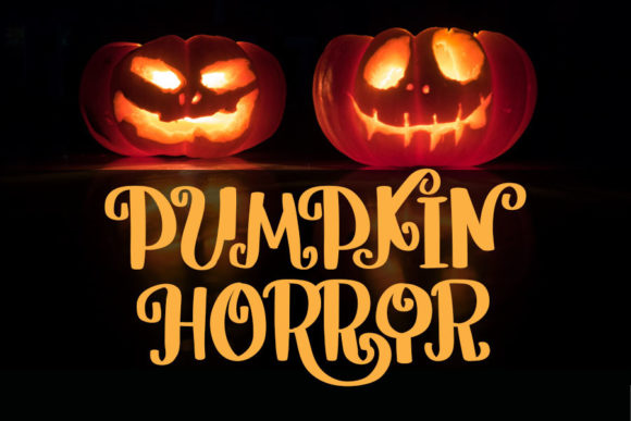 Pumpkin Horror: A Spooky Display Font for Halloween Web Design