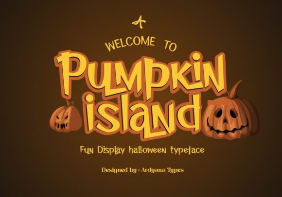 Pumpkin Island: A Playful Display Font for Digital Branding