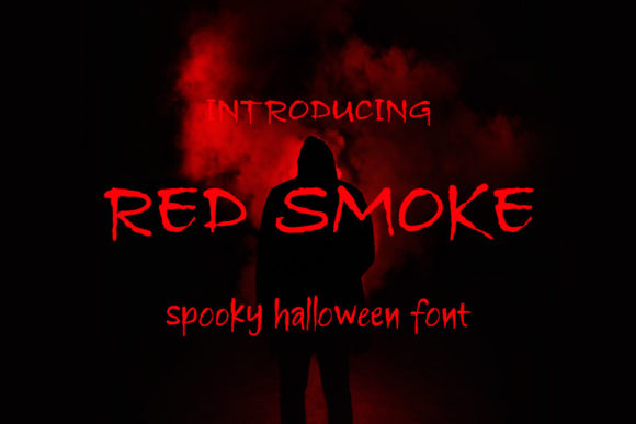 Red Smoke: A Spooky Display Font That Elevates October Branding