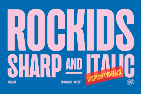 Rockids Sharp: A Bold Display Font for Handmade Brands