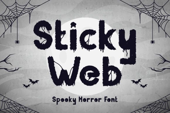 Sticky Web: A Spooky Display Font with Editorial Intention