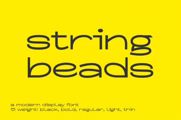 String Beads: A Modern Display Font for Scroll-Stopping Campaigns