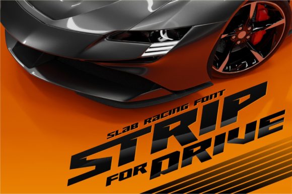 Strip for Drive: A Bold Display Font for Crafters & Sellers
