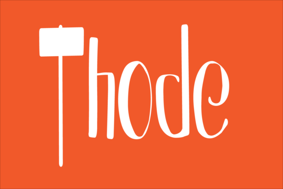 Thode: A Modern Display Font for Digital Branding